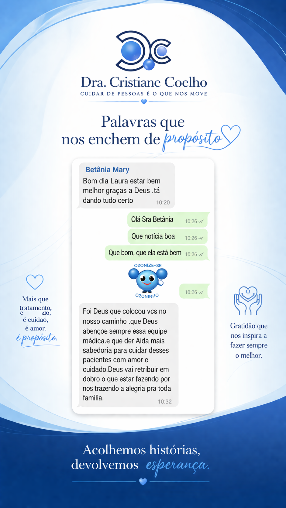 Feedback de paciente no WhatsApp